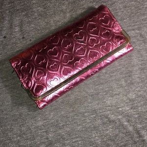 Pink heart wallet